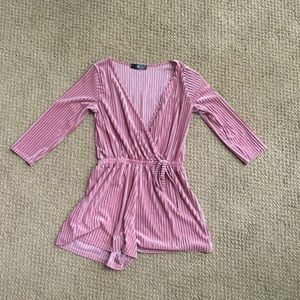 Missguided pink romper